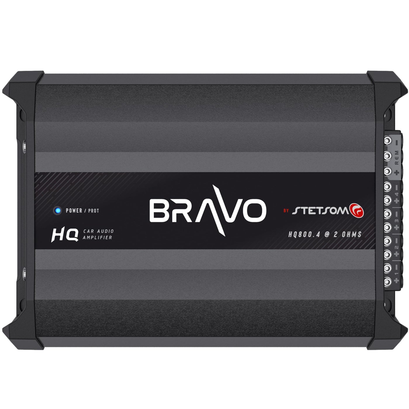 Compare Stetsom Bravo HQ 8004 Multichannel Car Audio Digital Amp 2 Ohms Stable 800 Watts RMS 4 Independent Channels Variable Crossover Full Range Car Stereo ds Bridge Speakers 800x4 RCA High Input at KSA Price