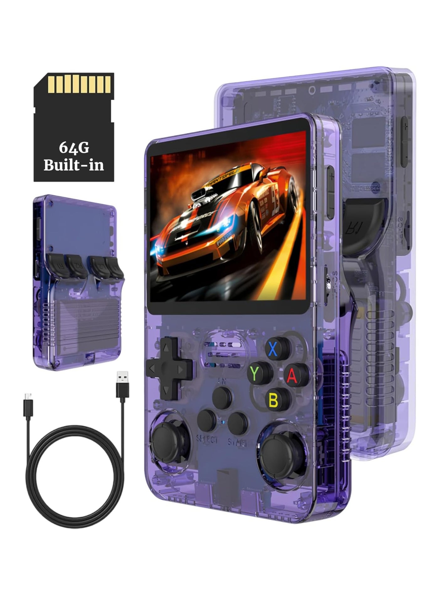 R36S Game Console 3.5 Inch Portable Retro Game…