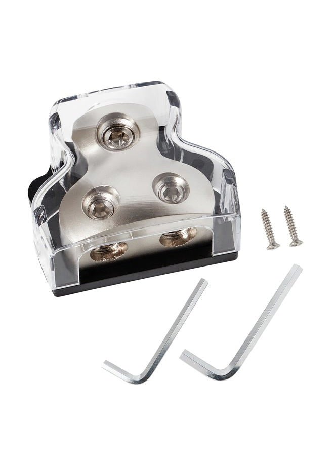 Compare 2 Way ZineAlloy Power Distribution Block, 024 Gauge in 48 Gauge Out Auto Car Audio Distribution Connecting Block, 2 Way Ground Distribution Block for Audio Amplifier Splitter, 1PC at KSA Price