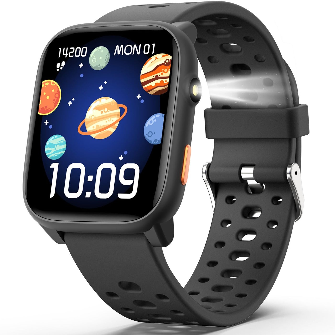 Compare MgaoLo Kids Smart Watch 1.85 Upgrade  Fitness Tracker with Heart Rate Sleep Monitor, 100+ Sports Modes, 12 Puzzle Games, Activity Tracker for Boys Girls Outdoor Fun Black at KSA Price