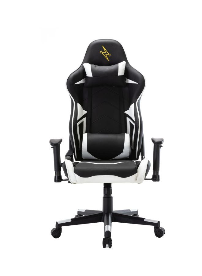 Compare High Back Gaming Chair With Lumbar Cushion WhiteBlack 65.5x84x29cm at KSA Price