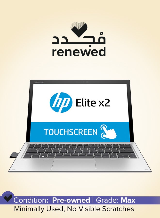 Compare Renewed  Elite X2 1012 G4 Laptop With 12.5Inch Dull HD touch Detechable Display,Core i5Dual Core8th Gen8GB RAM256GB SSDIntel HD GraphicsWindows 11 English Silver at KSA Price