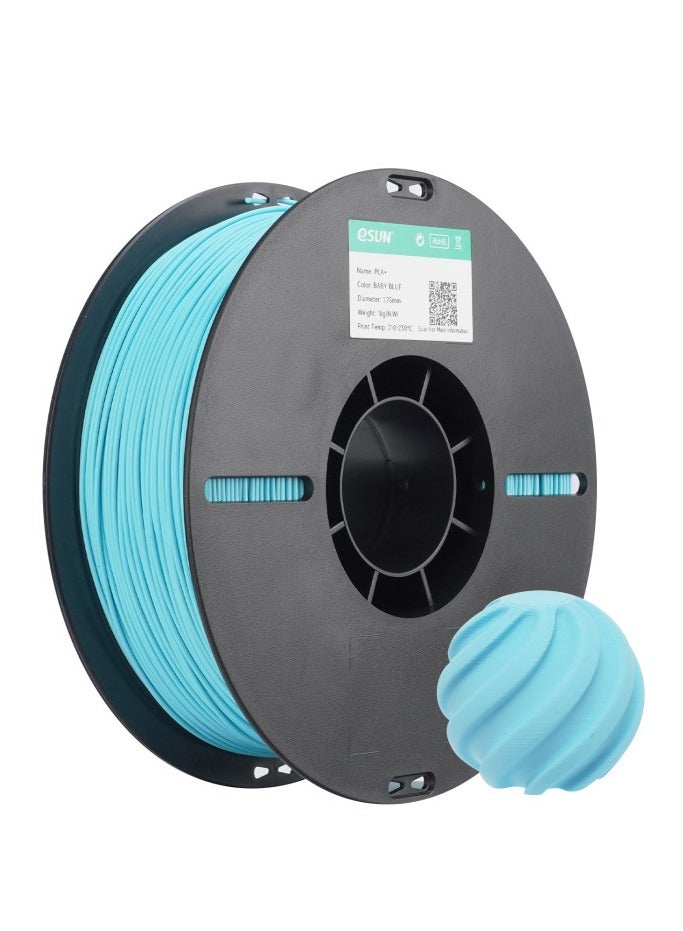 Compare eSUN PLA+ Filament 1.75mm, Enhanced Toughness, Dimensional Accuracy + 0.03mm, 1KG Spool 2.2 LBS 3D Printing Filament for 3D Printers, Polylactic Acid, Soft Blue at KSA Price