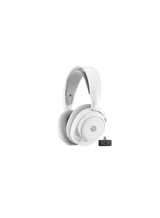 Compare SteelSeries Arctis Nova 7 Wireless Gen 2 Gaming Headset – PC Edition, 2.4?GHz + Bluetooth, USB?C Dongle, ClearCast Gen 2 Mic, 360° Spatial Audio, 50+ Hours Battery, Memory Foam Ear Pads, Customizable EQ, MultiDevice Connectivity, White | 61731 at KSA Price