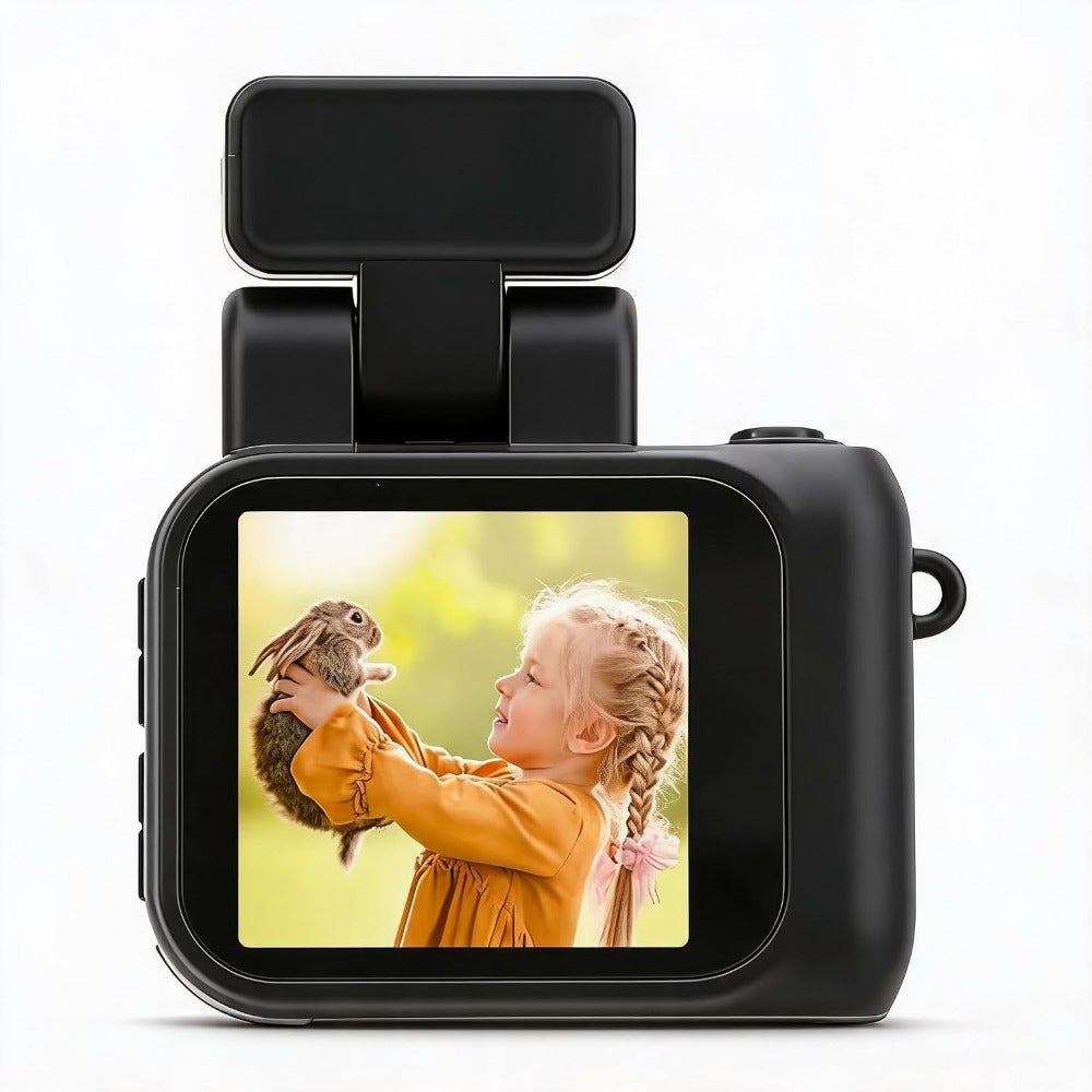 Compare Mini Thumb Camera 2MP, Retro Digital Camera, Portable Video Camera 1080P  160° Lens Angle, Colorful Screen, Flashlight for School Students Girl Boy Gifts at KSA Price