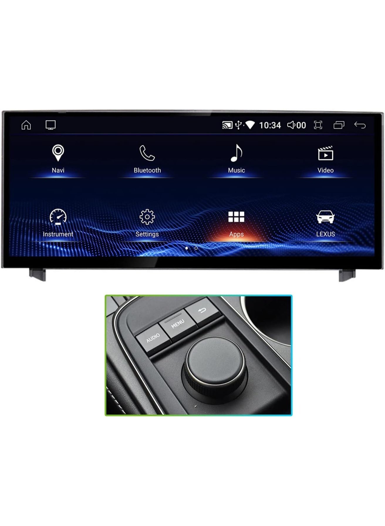 Compare Car Stereo for Lexus IS & RC 2013–2018 10.25 Screen Android 8GB RAM + 64GB ROM, Navigation, Touchscreen Display, AHD Camera Included, CarPlay & Android Auto Compatible Option A at KSA Price