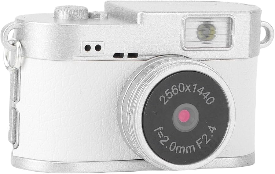 Vbestlife 2MP Keychain Camera White 2K Retro…