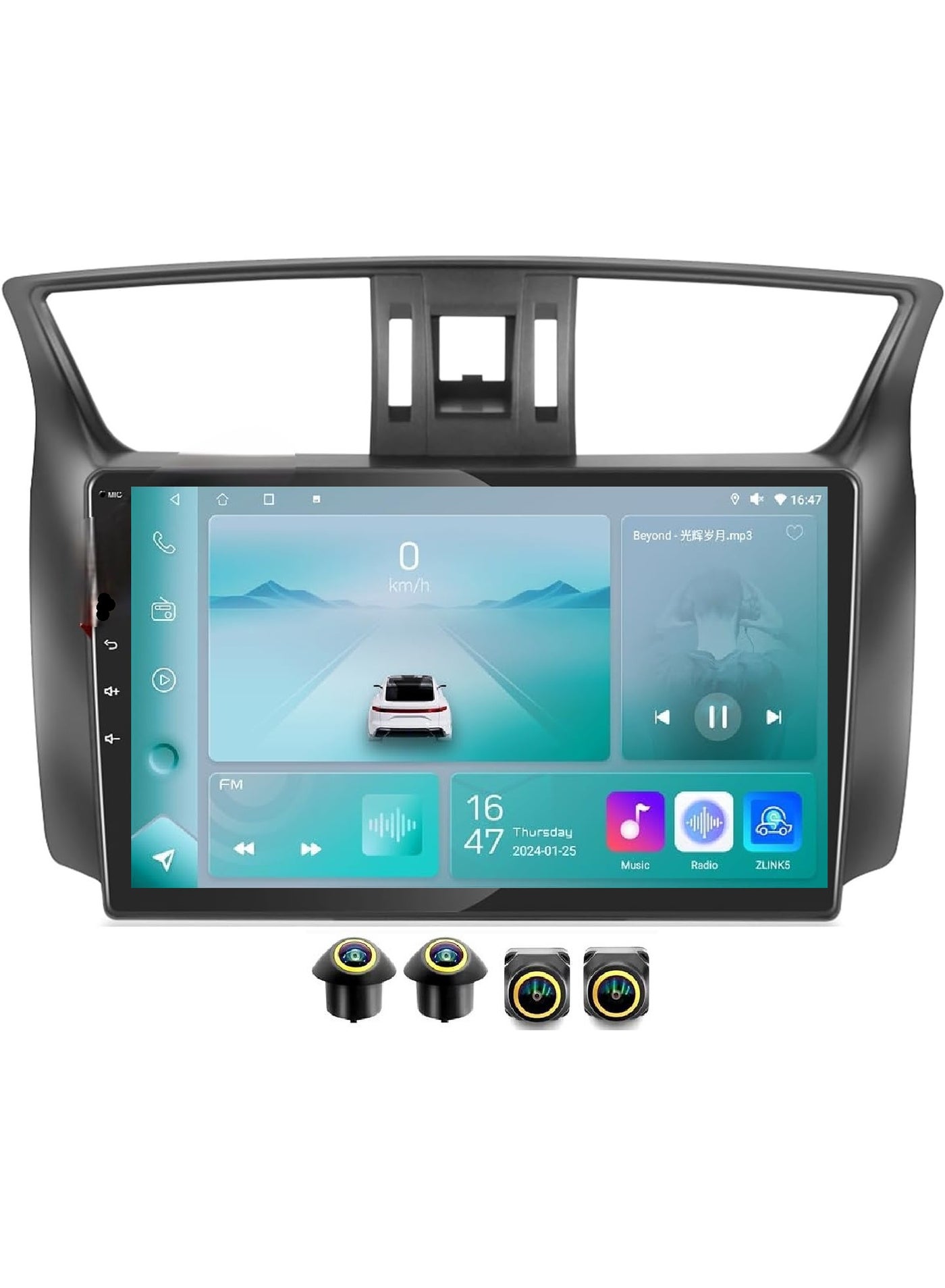 Compare Android Car Stereo for Nissan Sentra 20122015 4GB RAM 64GB ROM Support Carplay, MLink WiFi BT, Radio GPS, 10 Inch IPS.QLED, Screen with 360D Camera Included at KSA Price