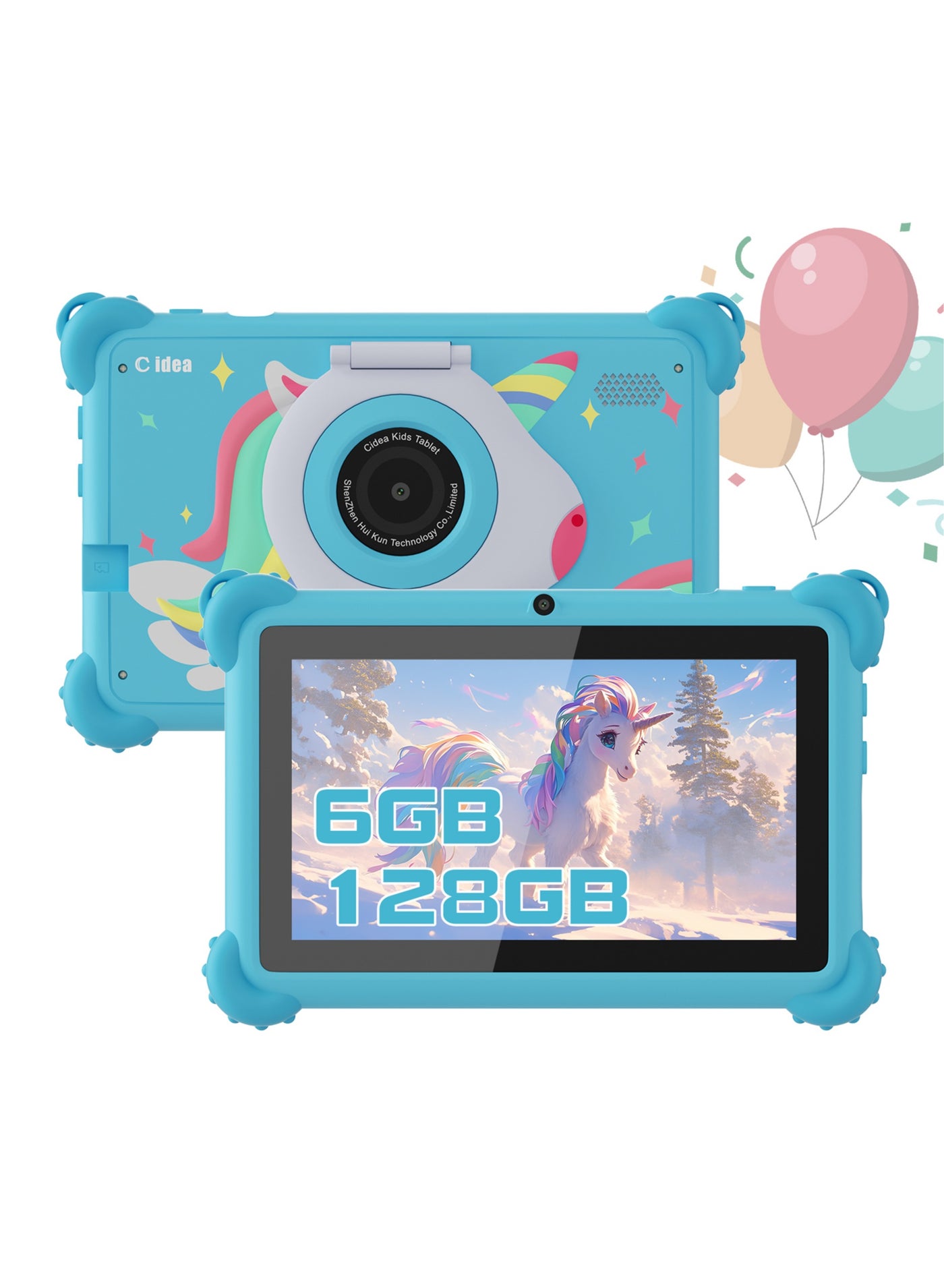 7 inch Kids Tablet Android System Expandable 512GB…