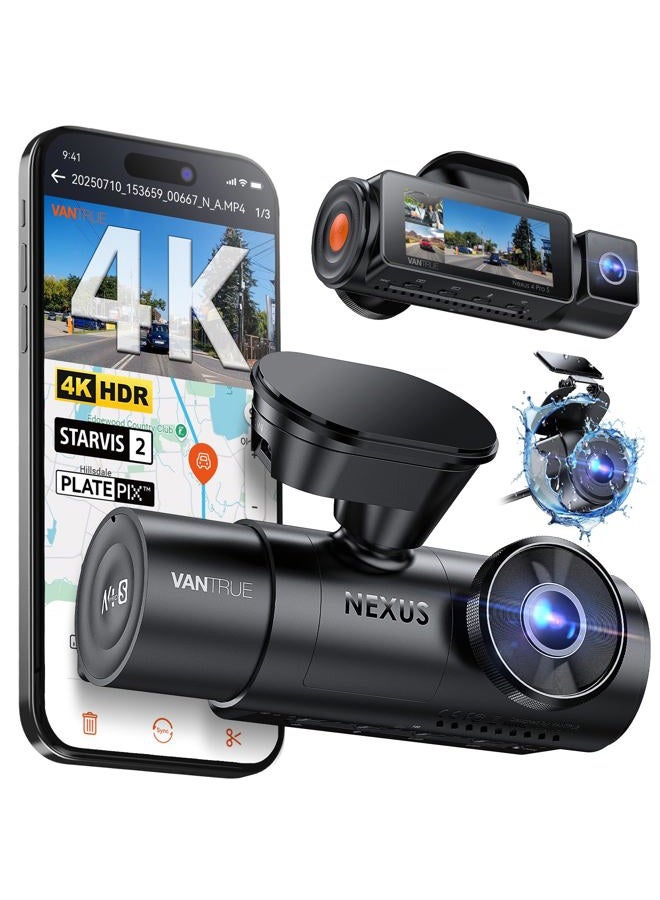 Vantrue N4 Pro S 4K 3 Channel Dash…