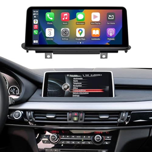 Compare NINETOM 10.25 inch Touchscreen Wireless CarPlay Android Auto Multimedia Car Radio Receiver Compatible with BMW X5 X6 Series with NBT System, F15F16F85F86 20142016 at KSA Price