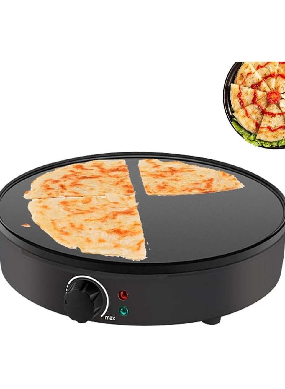 Multi-Use Nonstick Crepe Maker Pancake Machine, Electric…