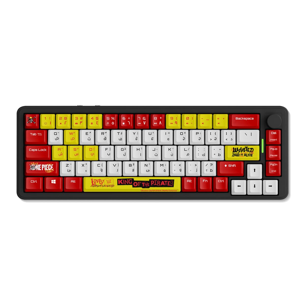 Compare Nexus 65% Wireless Mechanical Keyboard – Luffy Edition, TriMode, HotSwappable, Gasket Mount, RGB, Arabic Keycaps at KSA Price