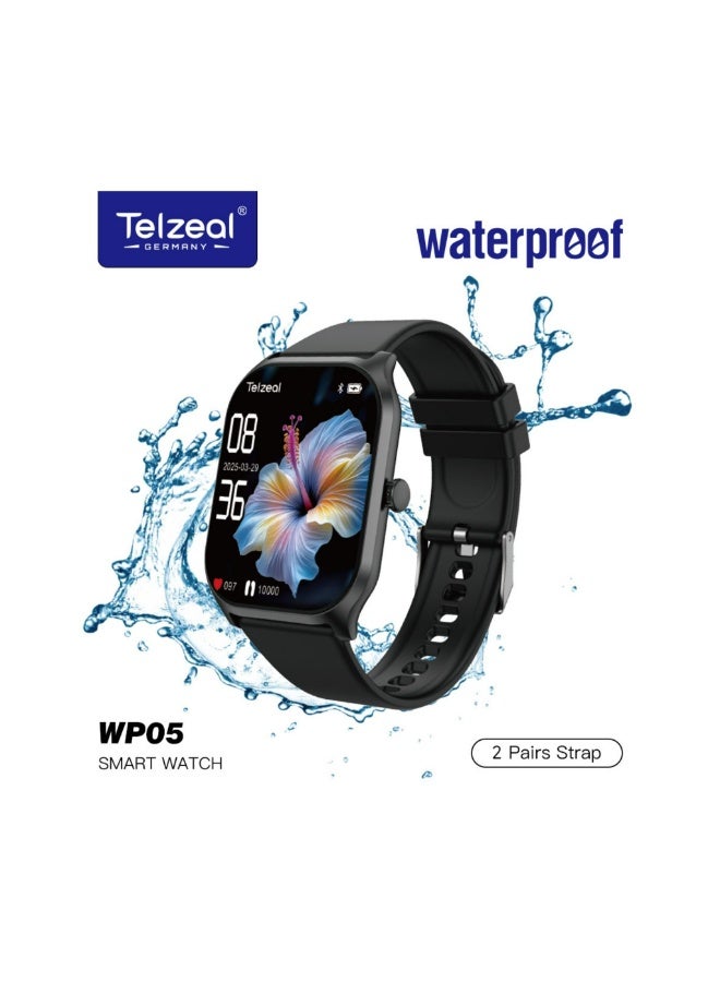 WP05 Waterproof Smartwatch with Full-Touch Display,…