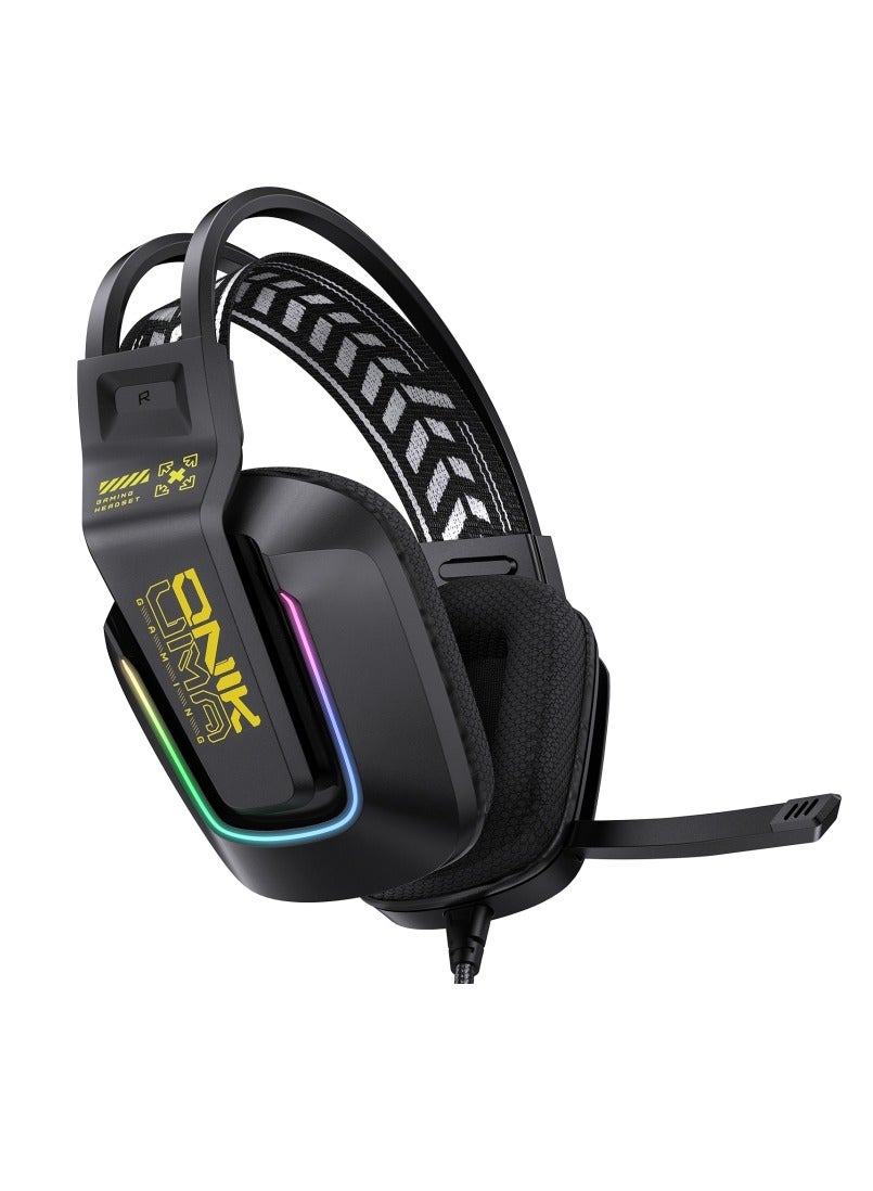 Compare Onikuma X31 RGB USB+3.5mm Headphone Black at KSA Price