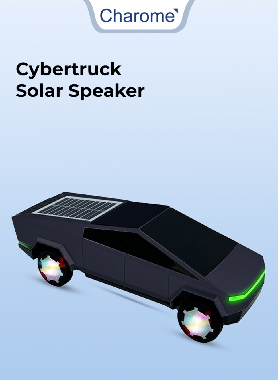 Charome Cybertruck Solar Speaker (Black) 10W Power,…