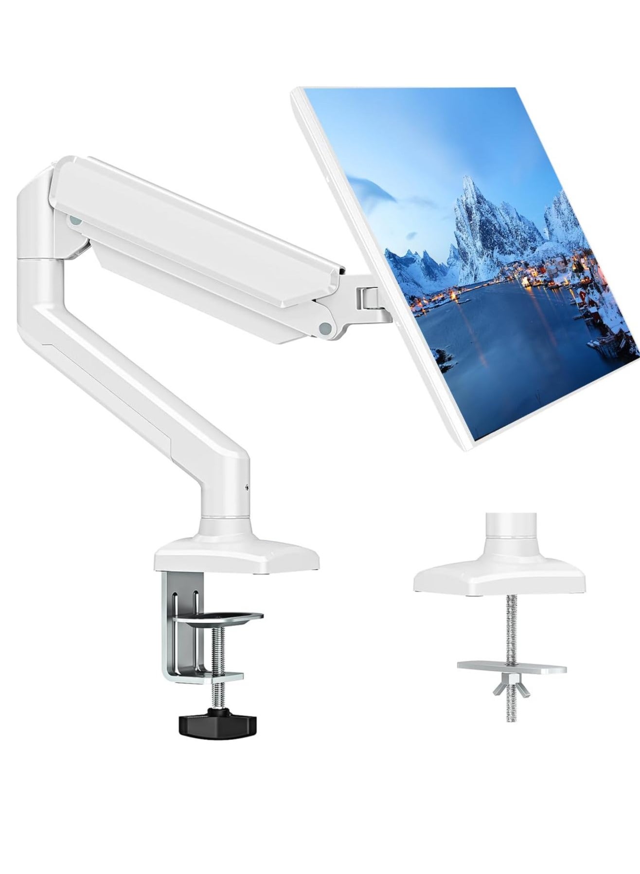 Monitor Desk Mount Single Arm Stand Full Motion…
