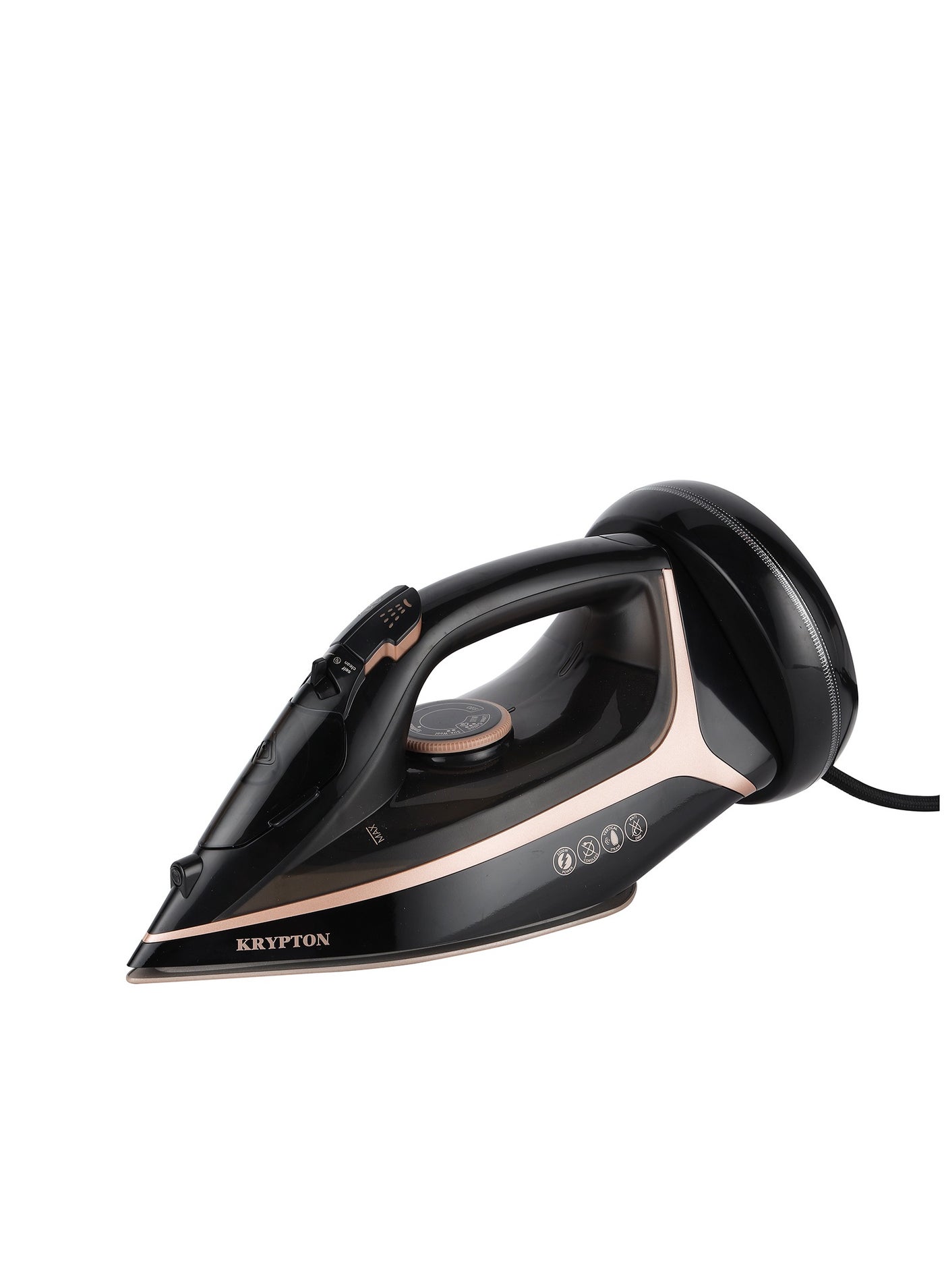 Compare Ceramic Steam Iron | Cord and Cordless Use, Dry Steam Ironing Box with Ceramic Soleplate | Compact and Handy Design with Multiple Functions |300 ml Water Tank | Suitable for All Kinds of Fabric, 2200 W Power | 2 Years Warranty 300 ml 2200 W KNSI6557 Black at KSA Price