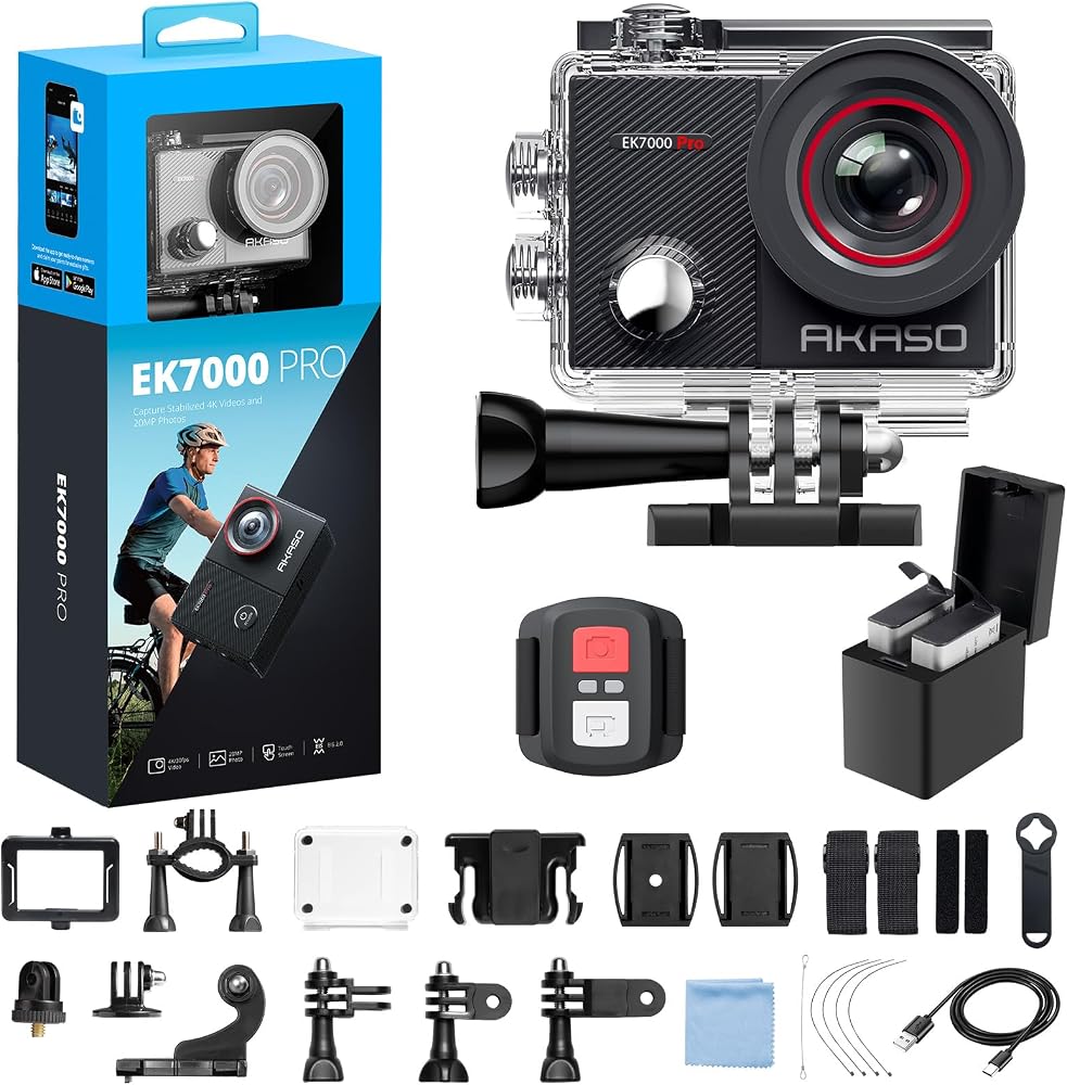 AKASO EK7000 Pro 4K Action Camera with Touch…