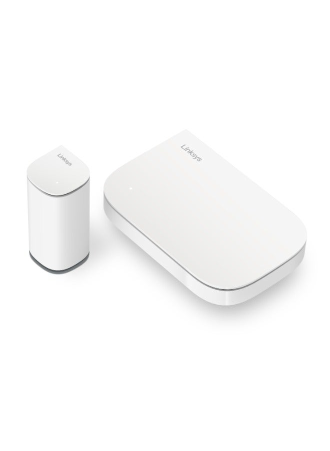 Compare Velop Micro Mesh WiFi 6 Router + Node Dual Band AX3000 Bundle| Cognitive Mesh System with 2.5 Gbps Speed, Simple Setup, Coverage up to 4,000 sq. ft. & up to 150+ Devices, 2pack | 1x Router, 1x Node White at KSA Price