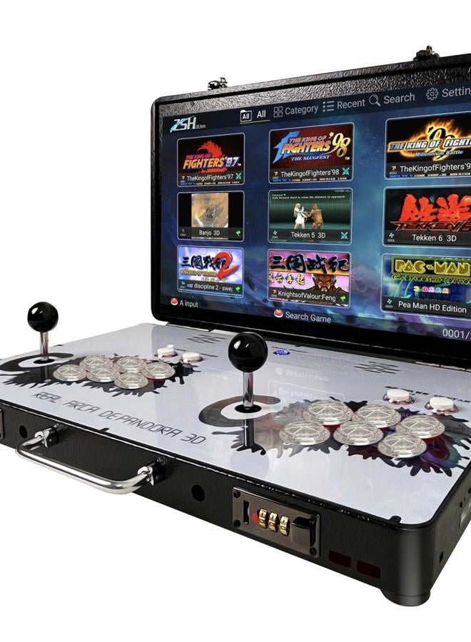 Compare WYGAMING Portable 20000 in 1 Metal Box 3D Arcade Game Console, 22 inch Screen Retro Electronic Game Console, with SearchHideSaveLoadPause Functions at KSA Price