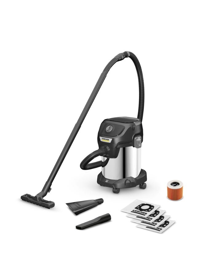 Compare KWD 3 S Anniversary 3in1 Wet, Dry And Blower Vacuum Cleaner | 17L Stainless Steel | with Car Nozzle And 4 Fleece Bags 1000 W 16284510 at KSA Price