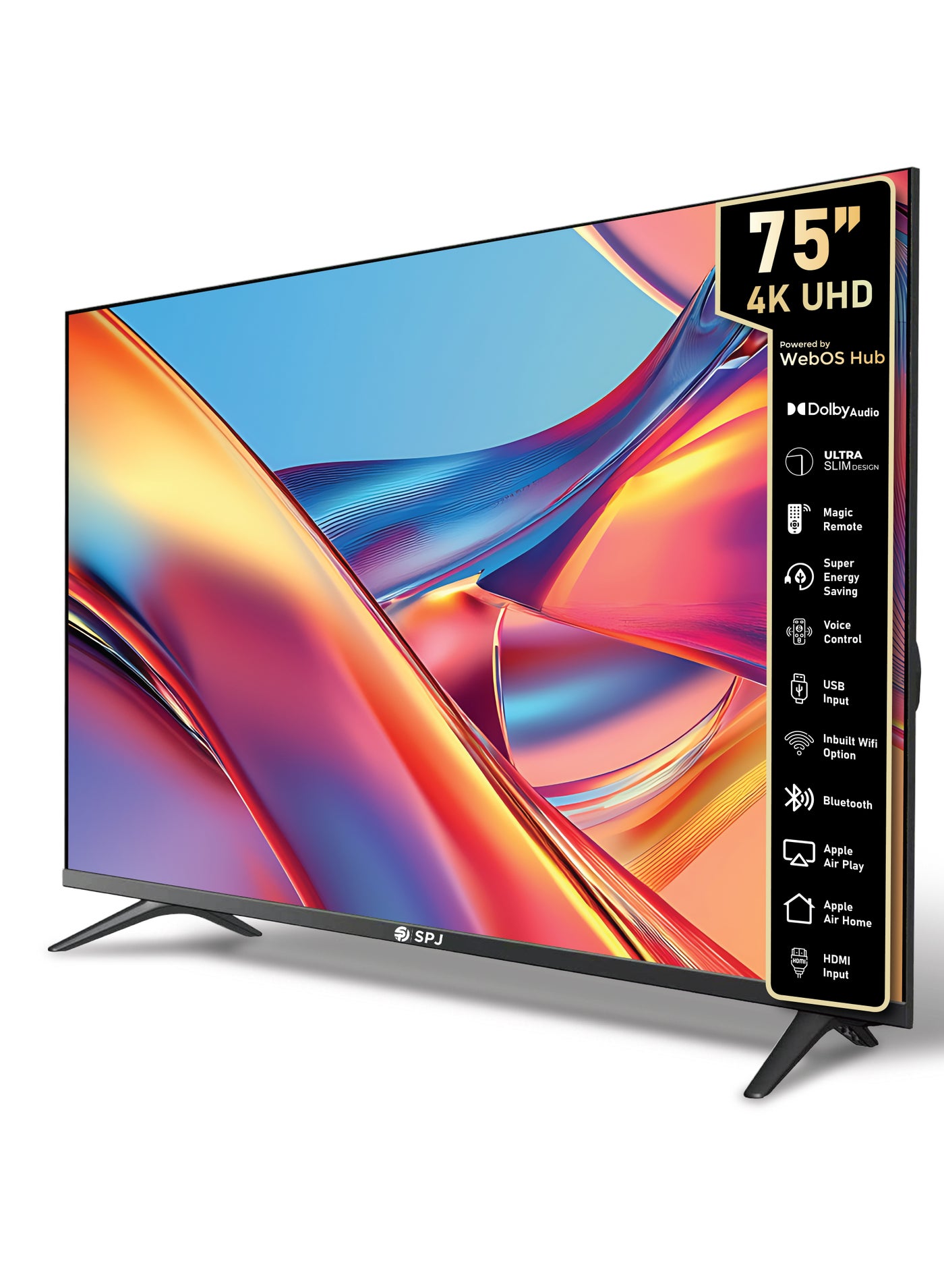 SPJ 75 Inch 4K Ultra HD LED Smart WebOS…