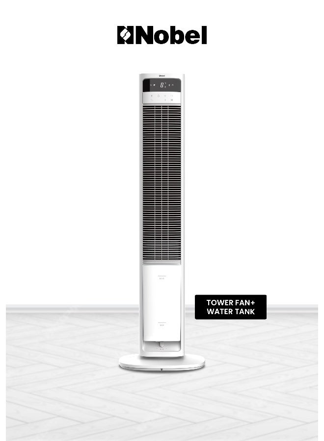 Compare Tower Fan Air Cooler 4L Water Tank, 8 Speed Levels, 3 Wind Modes, LED Display, Auto Swing, Cooling Pad, 36W Portable Air Cooler – 1 Year Warranty 4 L 36 W NAC300TR white at KSA Price