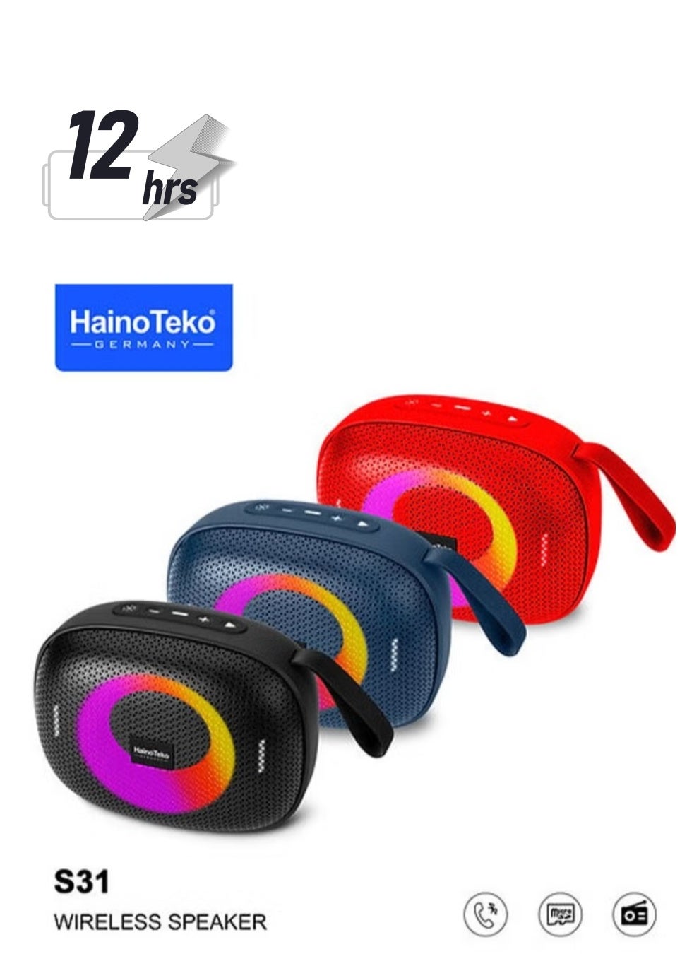 S31 Portable Wireless Bluetooth Speaker – Compact,…