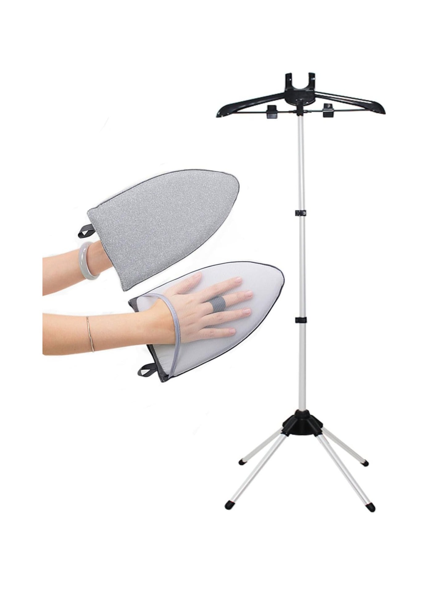 Handheld Garment Steamer Rack + Iron Proof Gloves,…