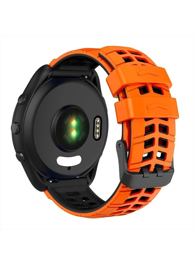 Compare Compatible with Garmin Vivoactive 4Venu 2Forerunner 255 265 Bands,Silicone Strap Sport Wristband for Samsung Galaxy Watch 3 45mmGalaxy Watch 46mmGear S3 Frontier Watch Band at KSA Price