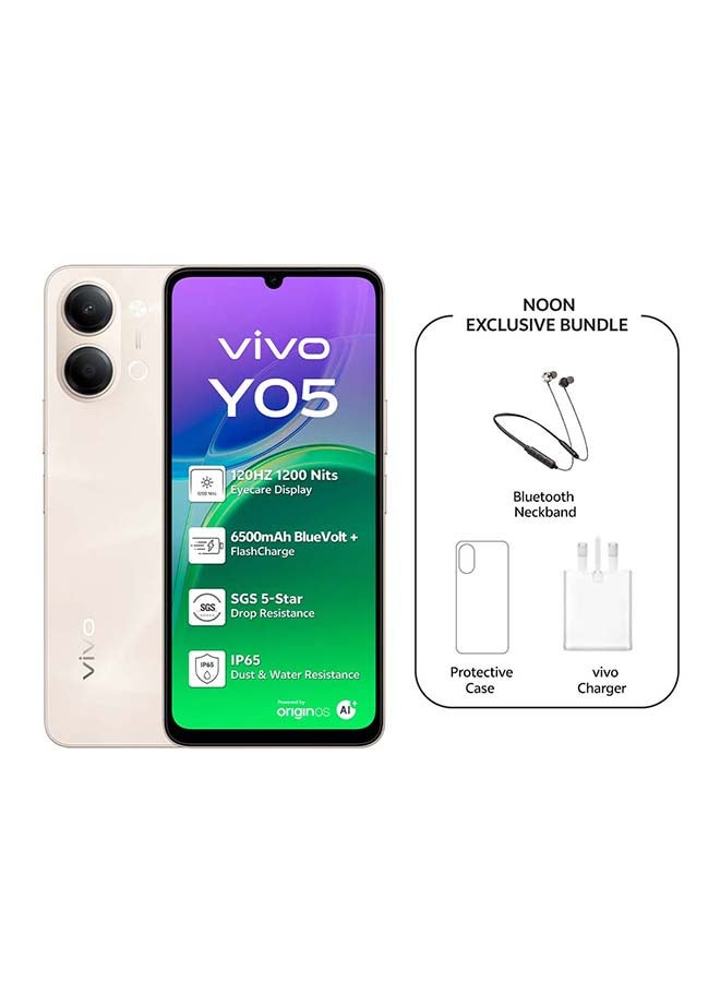 Y05 5G AI Dual SIM Gold 4GB RAM…