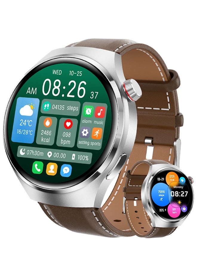Compare Mens Smartwatch 1.6 HD Screen Fitness Tracker Smartwatches for Men Health Monitor Waterproof Smart Watches, Compatible with Android iPhone,Silver at KSA Price