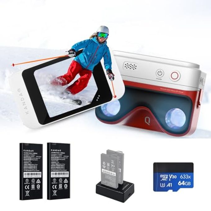 Compare Qoocam Ego ViewerIntegrated 3D Vr Camera, 24Mp8K Photos4K 60Fps Videos Stereoscopic 3D Instant Display Camera, Compatible On Vr HeadsetsAr GlassesProjectors, Charging Kit at KSA Price