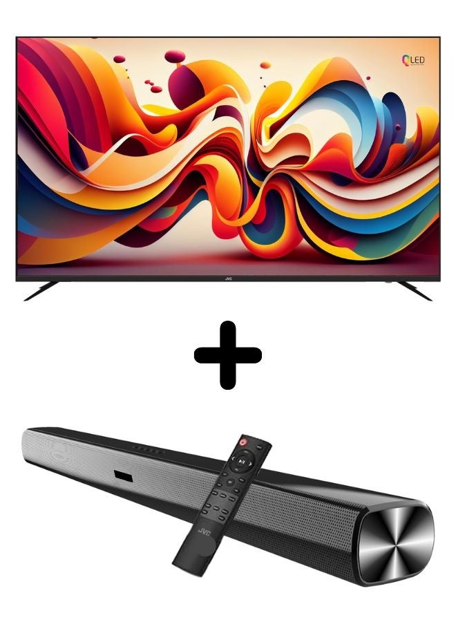 Bundle Of 55-Inch Edgeless 4K UHD QLED Smart…