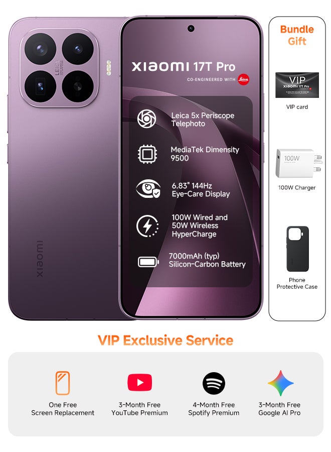 17T Pro Dual SIM 5G Deep Violet 12GB RAM…
