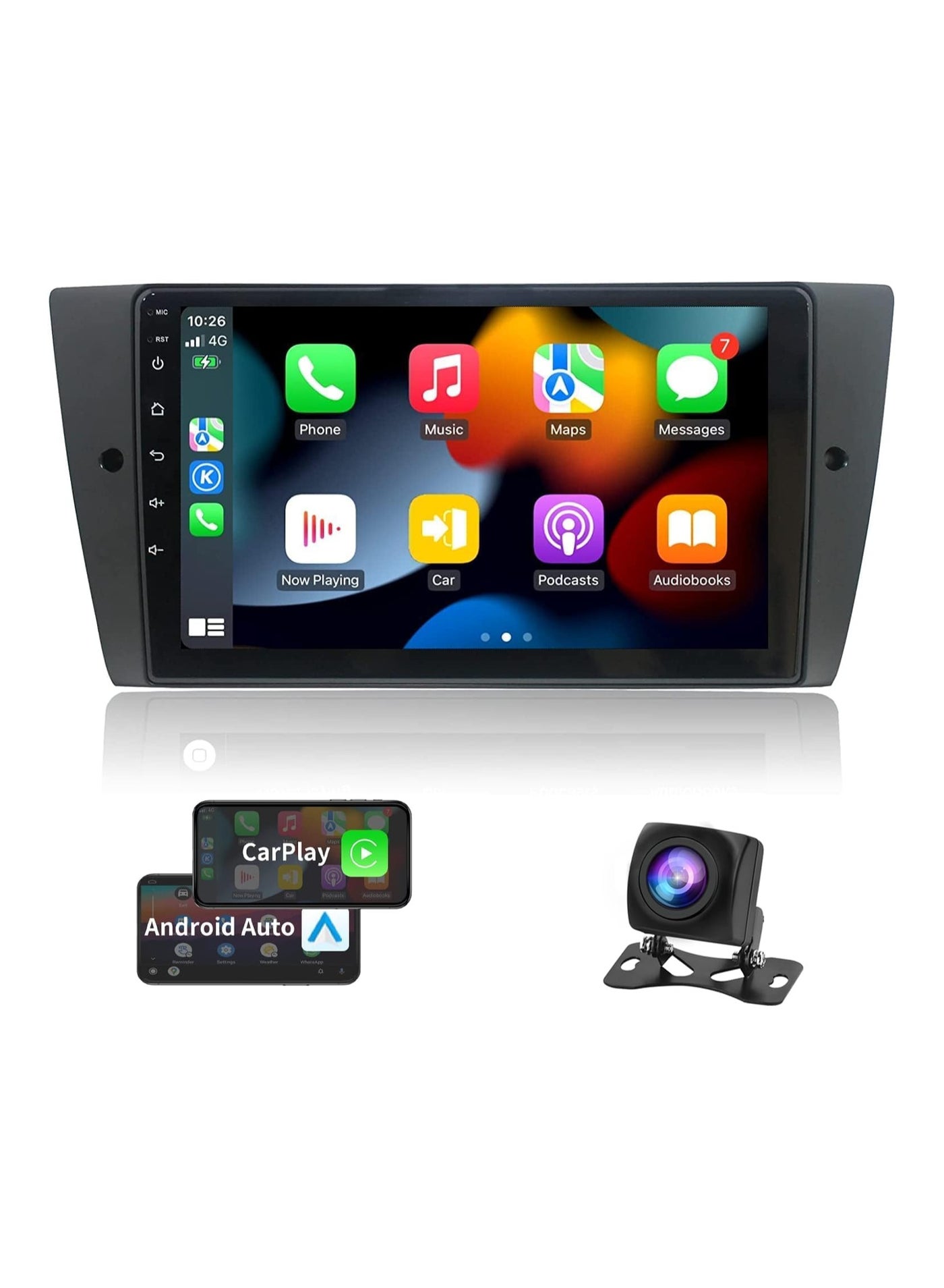 Compare Android Car Stereo for BMW 3 Series E90 E91 E92 E93 2005 To 2013 2GB RAM 32GB ROM 9 Inch Support Apple Carplay, MirrorLink WiFi BT, IPS Touch Screen with AHD Camera Included at KSA Price