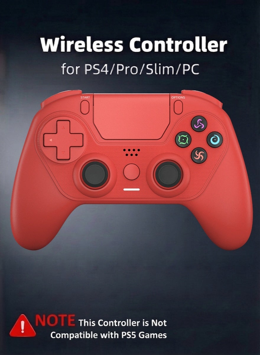 Wireless Bluetooth Controller for PS4 and PC Gaming…