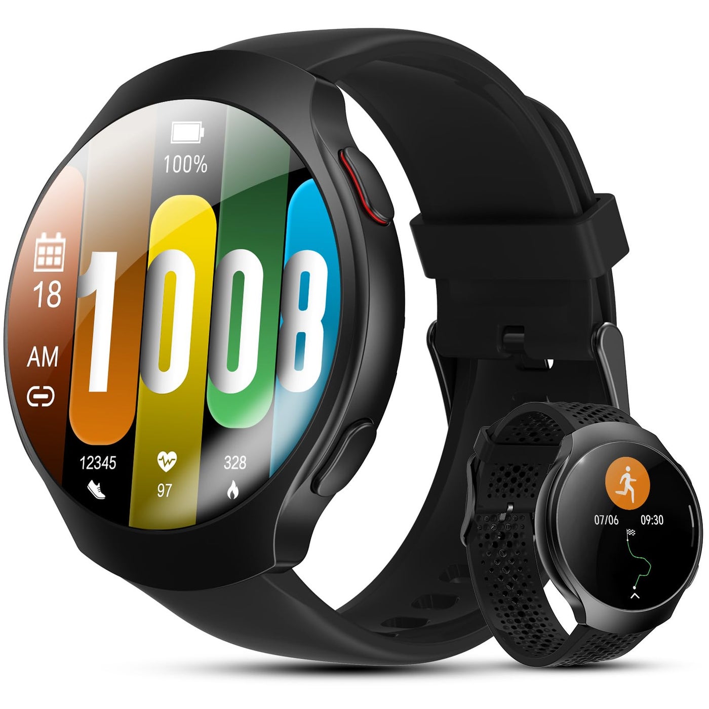 GPS Smart Watch for Men With AI (Answer/Make…