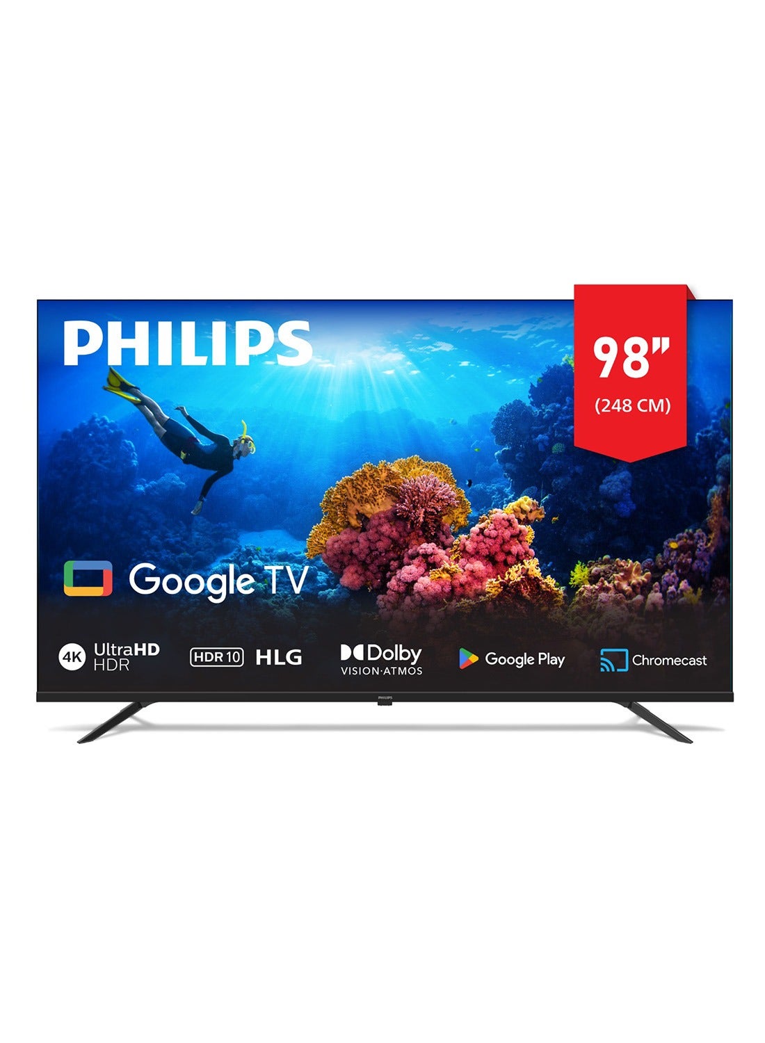 98 inch 4K UHD LED Google Smart TV…