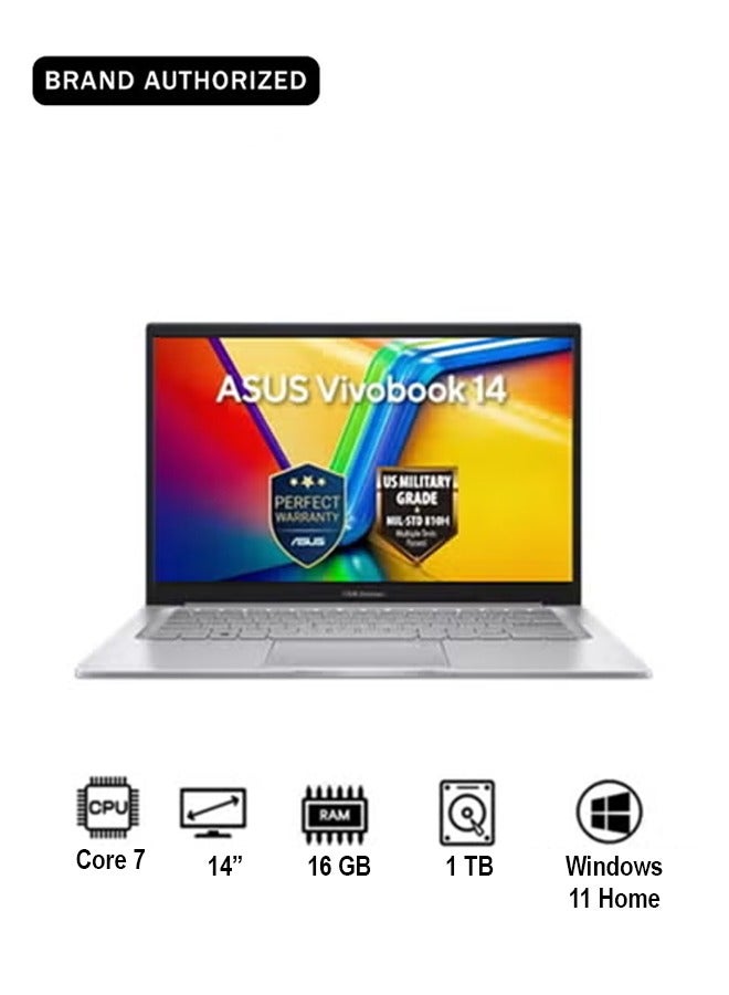 Compare Vivobook 14 X1404VAPEB711WL Laptop With 14Inch Display, Core 7 150U Processor16GB RAM1TB SSDWindows 11 Home Arabic Cool Silver at KSA Price