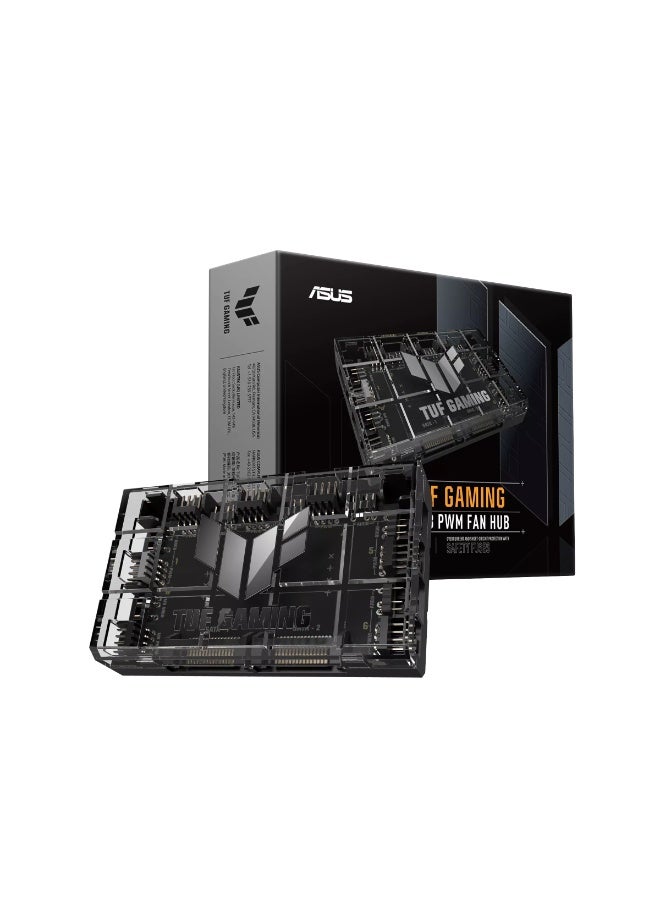 Compare TUF Gaming ARGB PWM Fan Hub, 6Port 4Pin PWM Fan Controller + 6Port 3Pin 5V Addressable RGB Hub, Dual SATA Power Input, Magnetic Mount, 108W PWM & 45W ARGB Output, Aura Sync Compatible, Overcurrent Protection, LEDx at KSA Price
