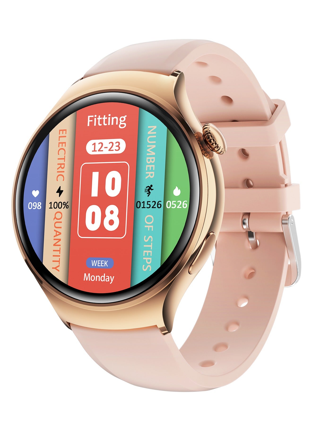 Compare M11 Smart Watch For Women, Elegant Design HD Bluetooth Call Smart Wrist Watch, NFC Voice Assistant Fitness Watch with Sleep Monitoring Blood Pressure Body Temperature Call Recorder, Pink at KSA Price