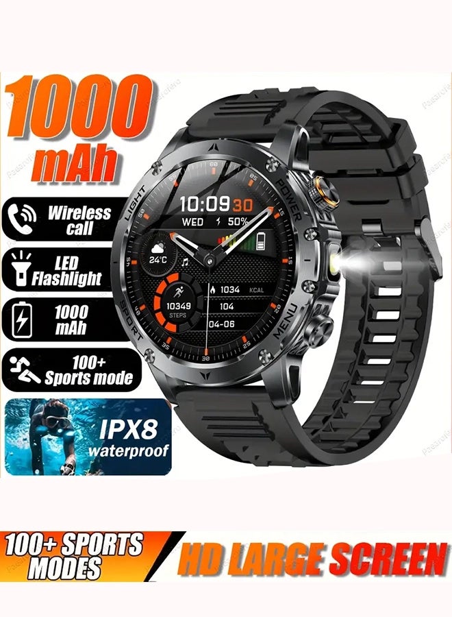 Men'S Outdoor Smartwatch, 1.7-inch HD Touch Screen,…