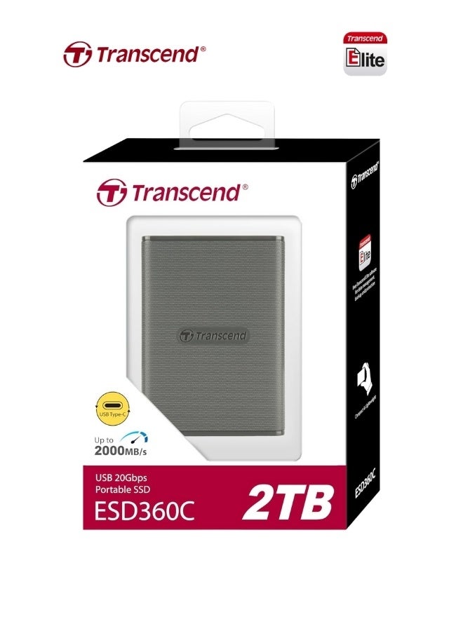 ESD360C Portable 2TB External SSD USB 3.2…