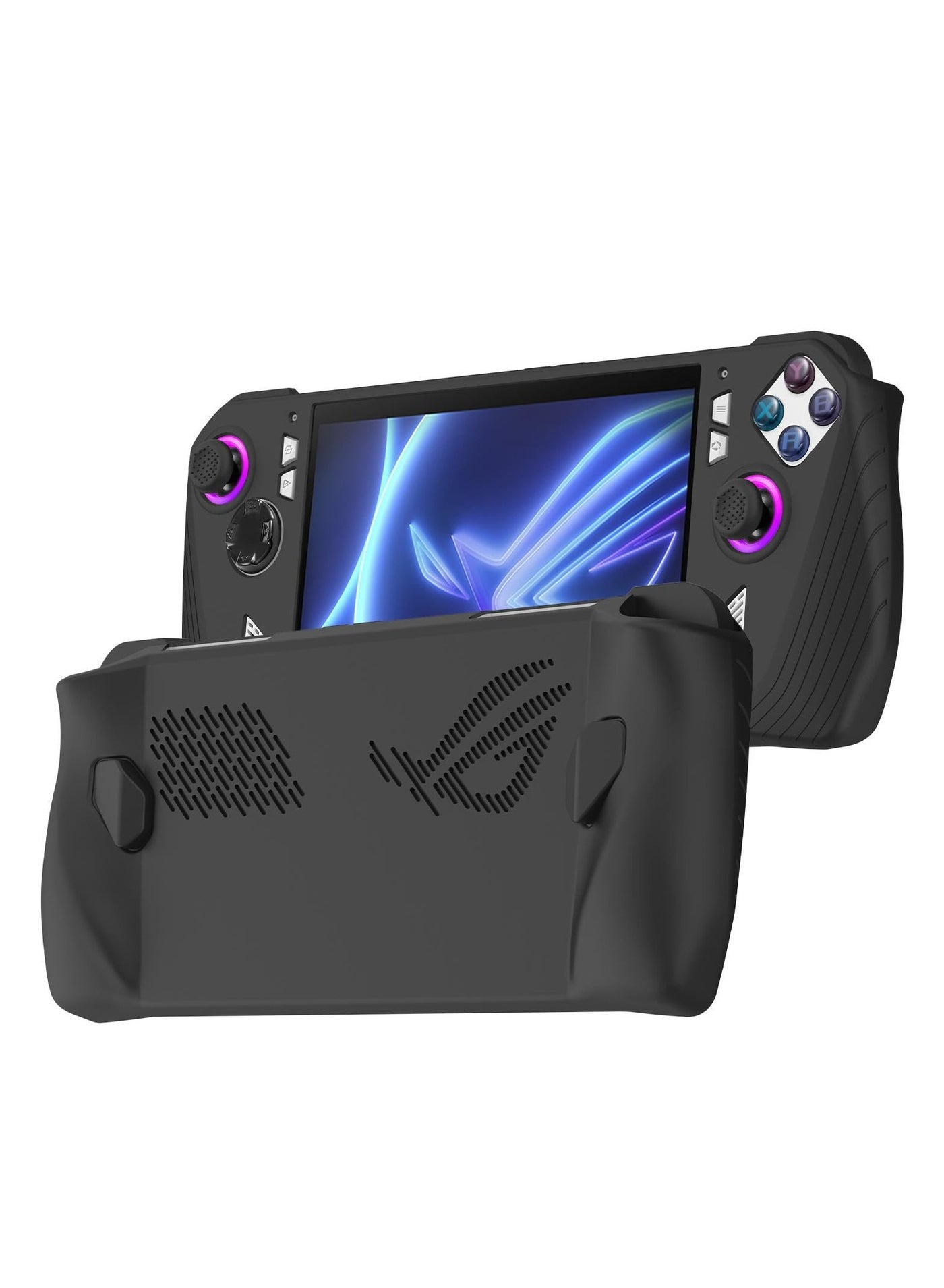 Compare Case Compatible with ASUS ROG Ally Z1 Extreme  FlexiSkin, Silicone Cover Soft Low Profile 360 Protection for ASUS ROG Ally Z1 Extreme, ASUS ROG Ally Z1 Extreme, Ally Z1  Jet Black at KSA Price