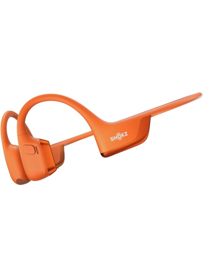 Compare Openrun Pro 2 Bone Conduction Sports Headphones, Open Ear Wireless Earphones with Bluetooth 5.3, Noise Cancelling Mics, IP55 Waterproof, 12H Playtime for Running, USBC Quick Charge Orange Orange at KSA Price