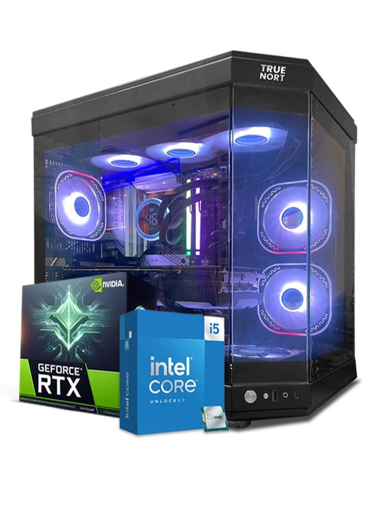 Compare Blue Lightning Gaming PC, Intel Core i513400F Processor, RTX 4060 8GB GPU, 16GB RAM, 1TB M.2 NVMe SSD, Liquid  Cooler, Windows 11 Pro, TrueNort 270° Glass RGB Black MATX Case at KSA Price