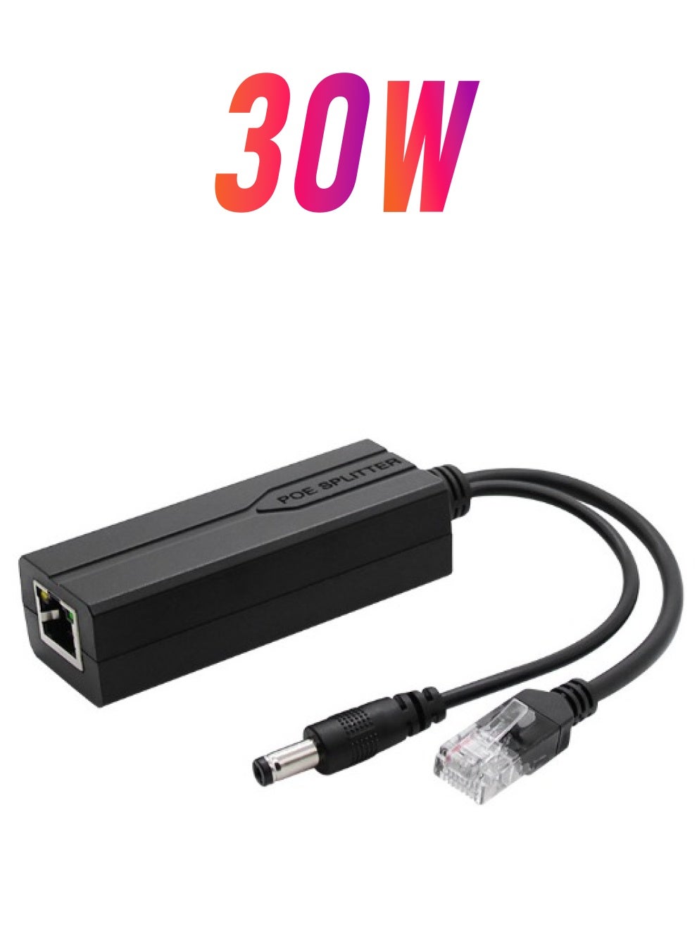 Compare Gigabit PoE Splitter 12V 2A Output with IEEE 802.3AFAT Standard Compliant 10,100,1000Mbps 5.5x2.1mm DC Plug Cable POE Splitter Adapter for Security Camera CCTV Surveillance at KSA Price