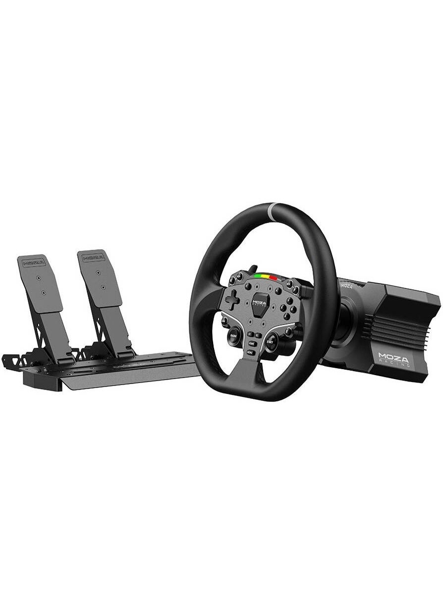 Compare R5 Racing Bundle – DirectDrive 5.5Nm Wheelbase, ES Steering Wheel, SRP Lite Pedals, 2700° Rotation, Table Clamp, Hall Sensor Pedals, PC Compatible, Force Feedback, QuickRelease Wheel | R5 at KSA Price